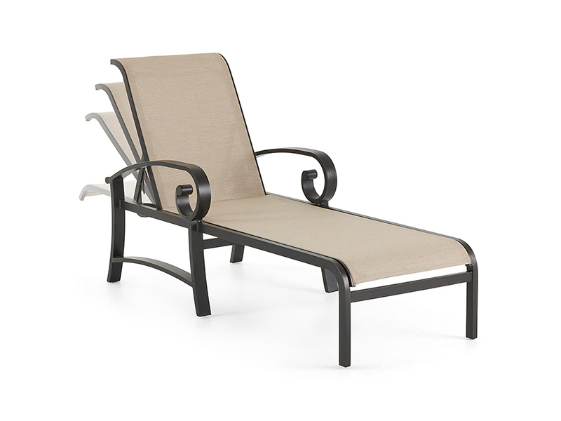 Solstice آلومینیومی با پاسیو Sling Chaise Lounge